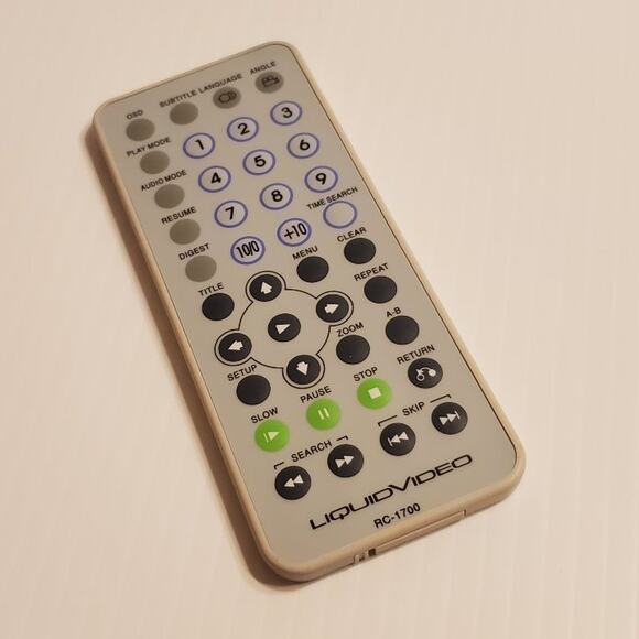 LiquidVideo RC-1700 Remote Control for DVD Player - Picture 3 of 10